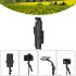 JMARY KT-239 1.75m Telescopic Selfie Stick Tripod Stand Cell Phone Clip Rotation Design Camera Mount Holder - Black